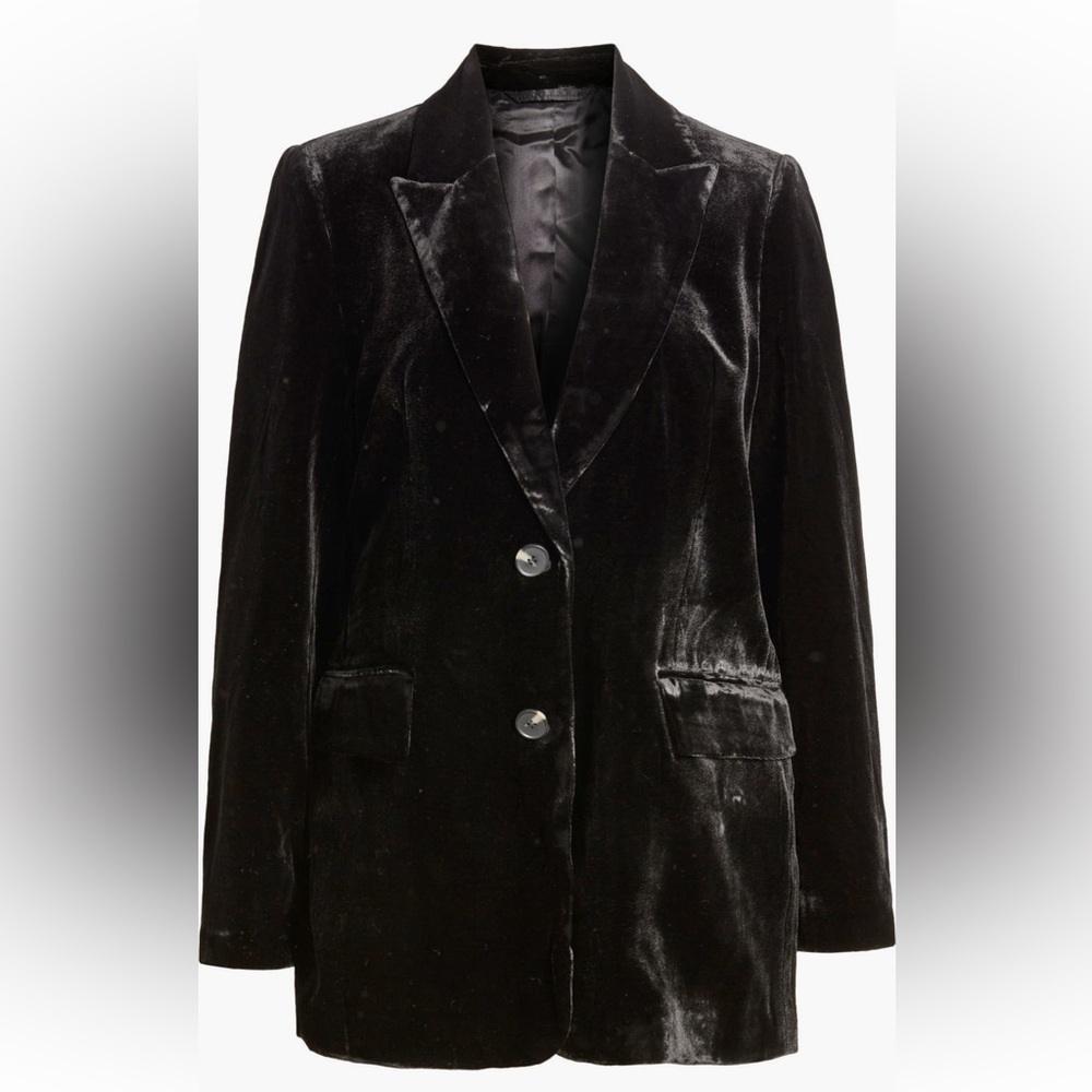 COS Classic Black Velvet Blazer WITH TAGS size 6 (roomy)
